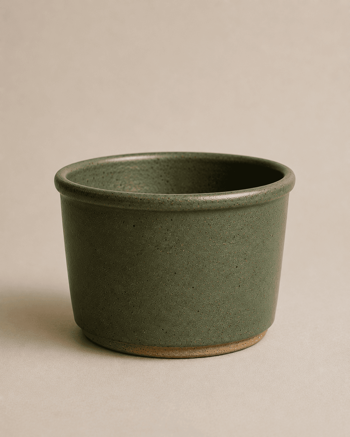 Field pot — forest green glaze