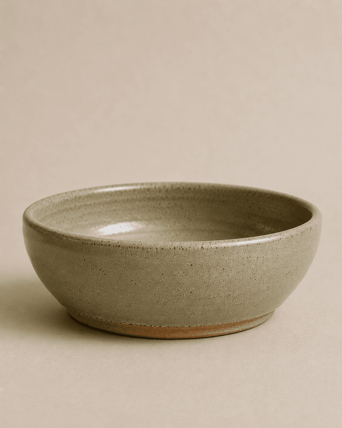 Heath bowl — ash-sage glaze